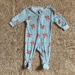 ✨(5 for $25) George Deer Print Kids Footie